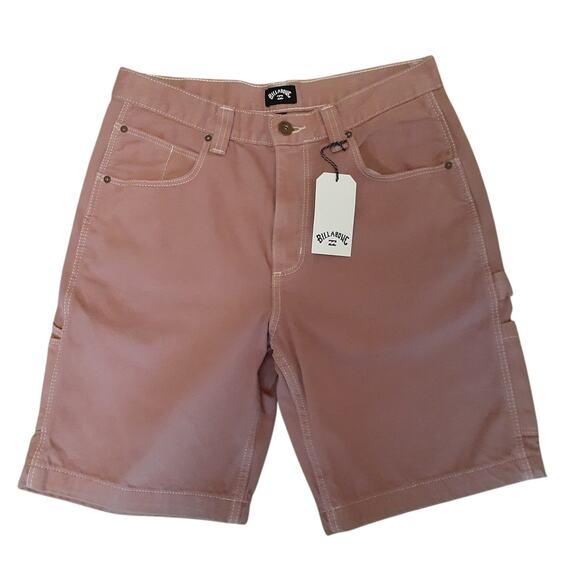 Billabong Bad Dog Cargo Workwear Denim Utility Jean Shorts 32 NEW - Picture 1 of 5